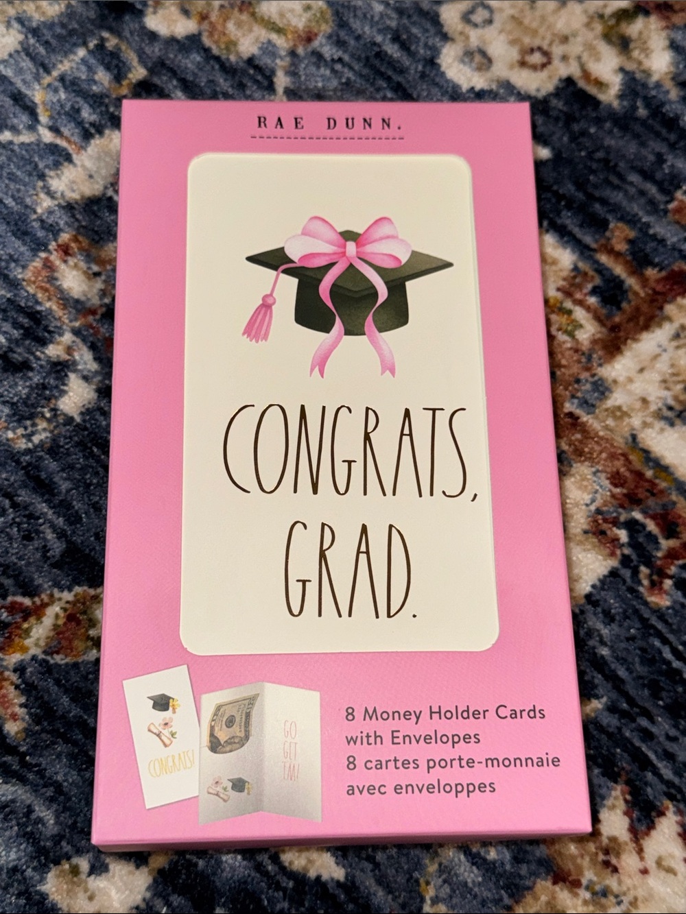 NWT Rae Dunn 8 Money Holder Cards with Envelopes ‘Congrats, Grad. You Did It’